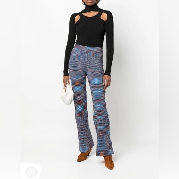 Jonathan Simkhai Pants - Jonathan Simkhai multicolored knitted flared trousers
